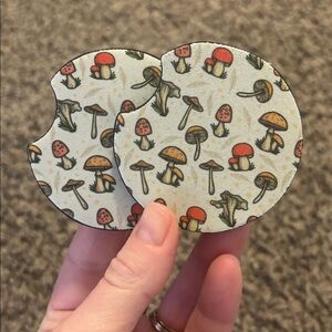 Mushroom Car Coaster Set | Car Accessories